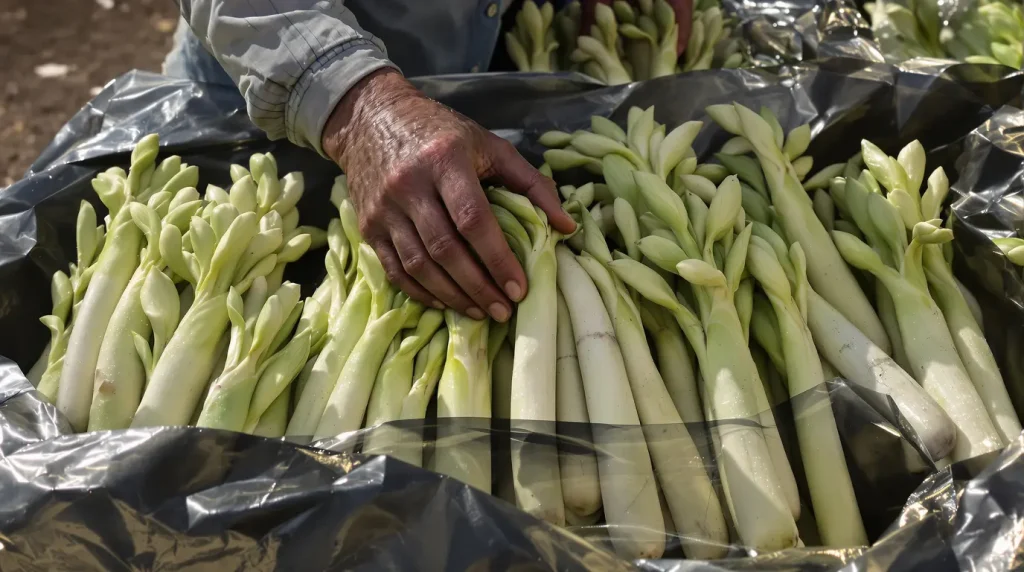 De la cueillette à l’aube au bain glacé, l’immuable ballet quotidien pour obtenir l’asperge parfaite dans le Loudunais