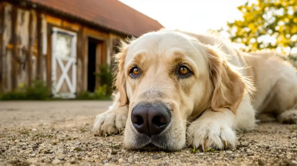Il décide de déménager à la campagne : son vieux Golden Retriever noue une tendre amitié avec les animaux de la ferme