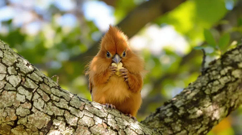 La présence d'un écureuil roux indique que votre jardin devient une véritable mini-forêt