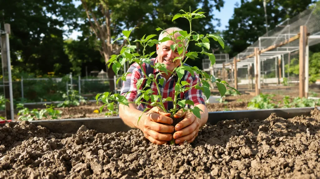 « Tu plantes tes tomates debout ? » : depuis qu'un voisin m'a montré la position couchée, mes plants sont nettement plus vigoureux